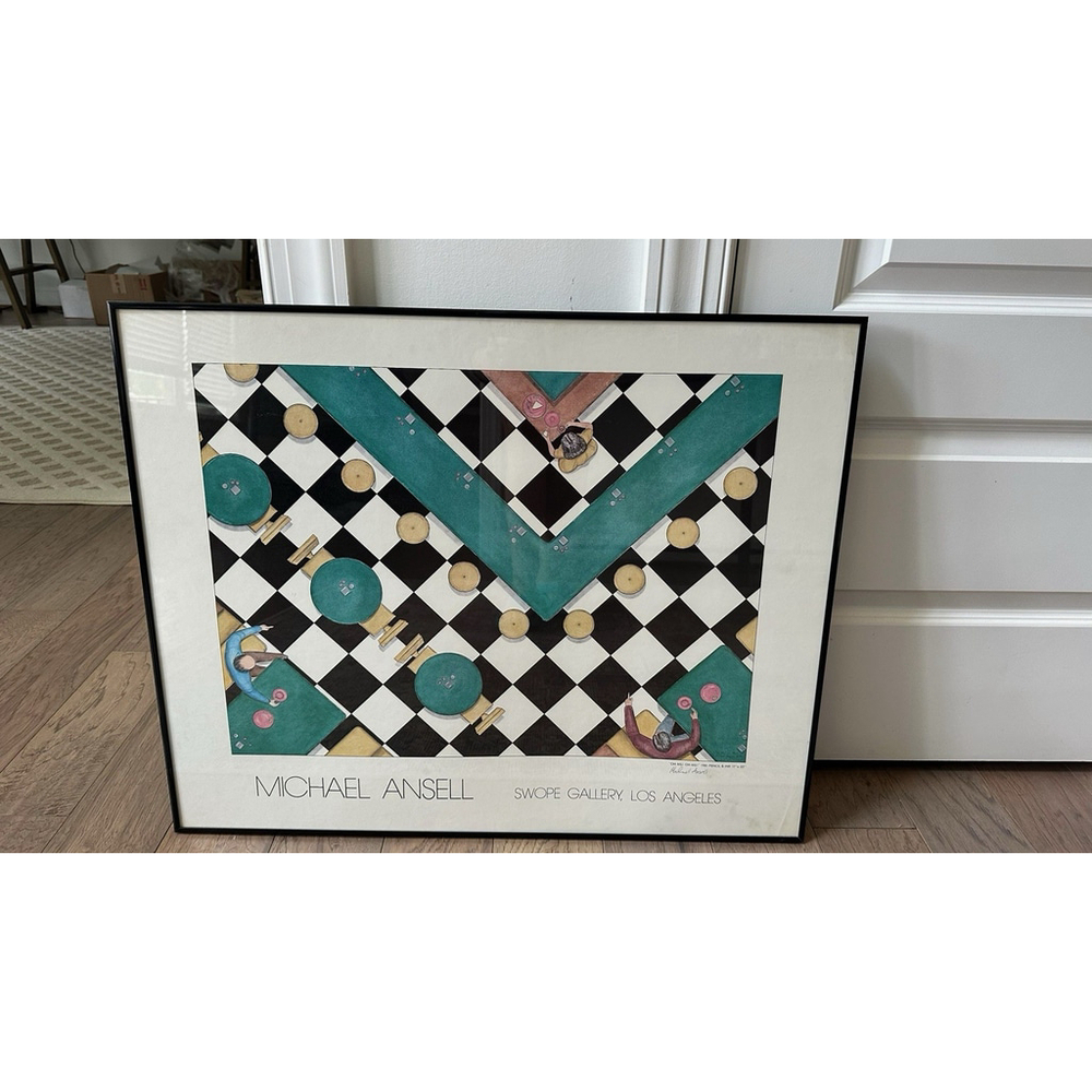 Signed Michael Ansell poster," Oh Ms. Oh Ms.